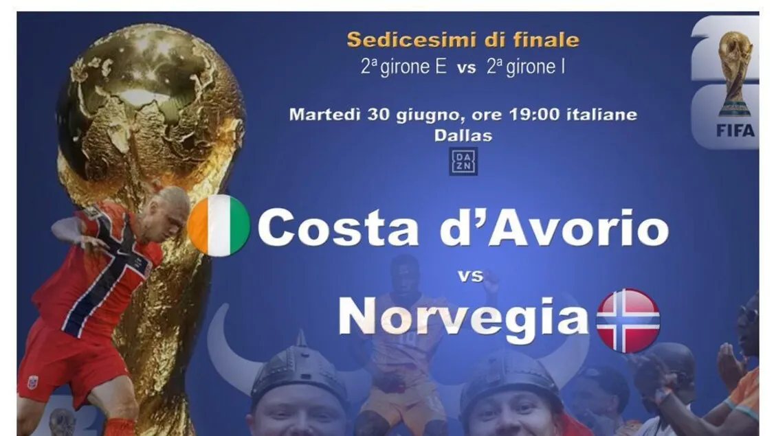 Mondiali: Costa d'Avorio-Norvegia 0-0