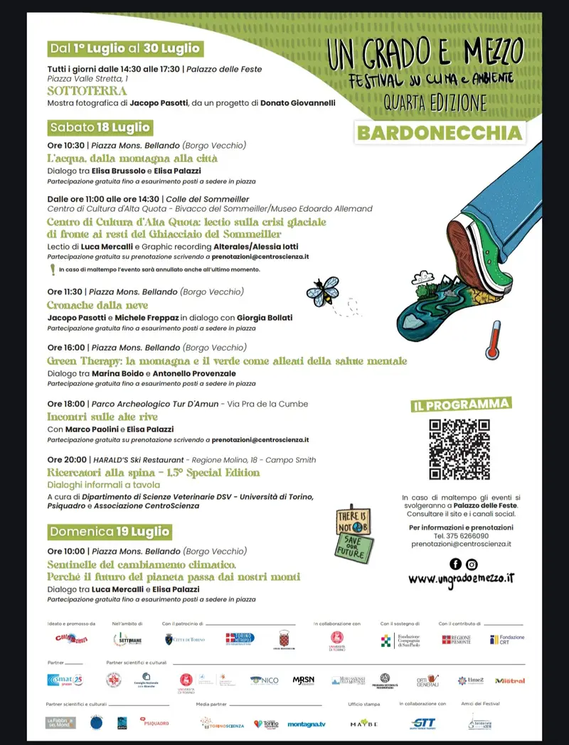 Festival ‘Un Grado e Mezzo’ a Bardonecchia: Evento Dedicato al Clima e all'Ambiente