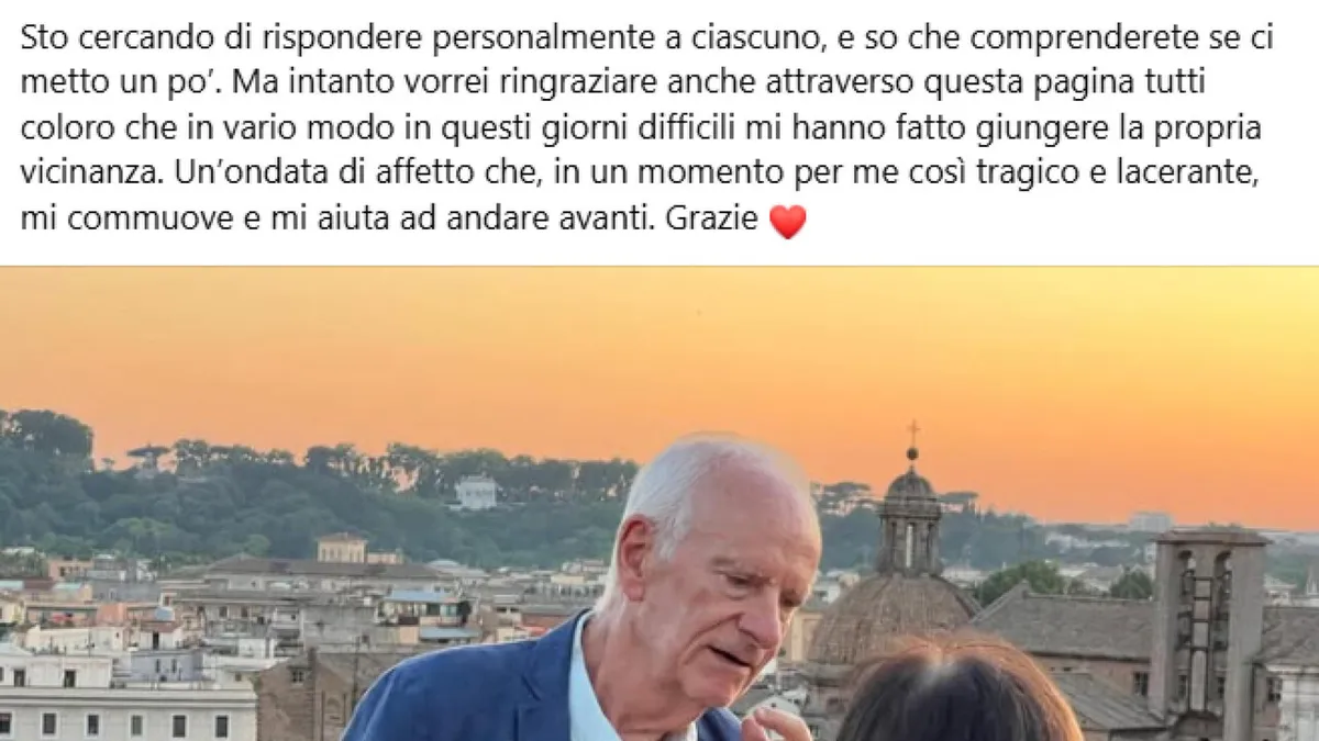 Roccella: Messaggio di Dolore e Gratitudine