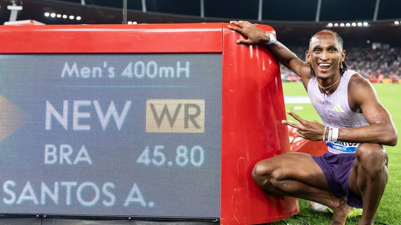 Dos Santos infrange il record mondiale di 400 ostacoli a Zurigo