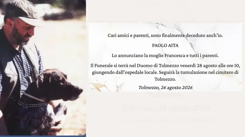 Paolo Aita, l'Ultimo Desiderio Ironico nel Necrologio