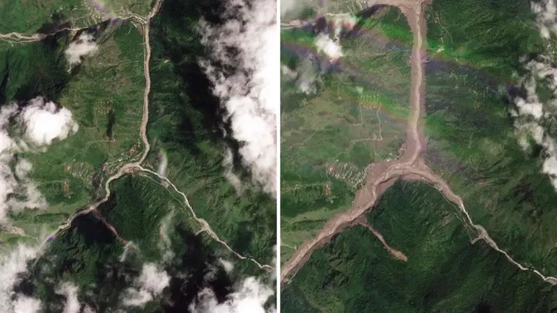Immagini Satellitari: L'Impatto Visibile dell'Alluvione