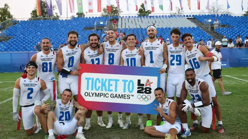 Flag Football: L'Italia Vice Campione del Mondo e con Pass per le Olimpiadi di Los Angeles 2028