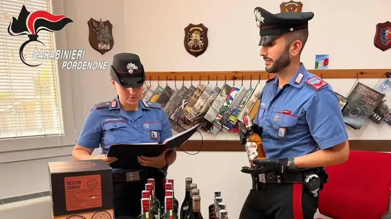 Aviano: Arresto e Recupero di Alcolici Dopo Due Furti in Supermercato