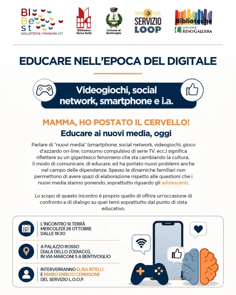 Bentivoglio: Incontro sull'Educazione Digitale per Genitori e Educatori