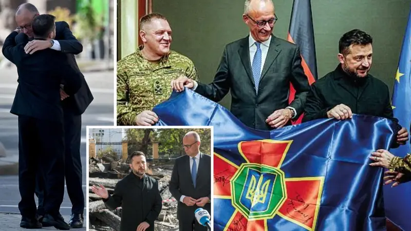 Merz a Kiev: Sorpresa e Raid Russo durante la Visita del Cancelliere